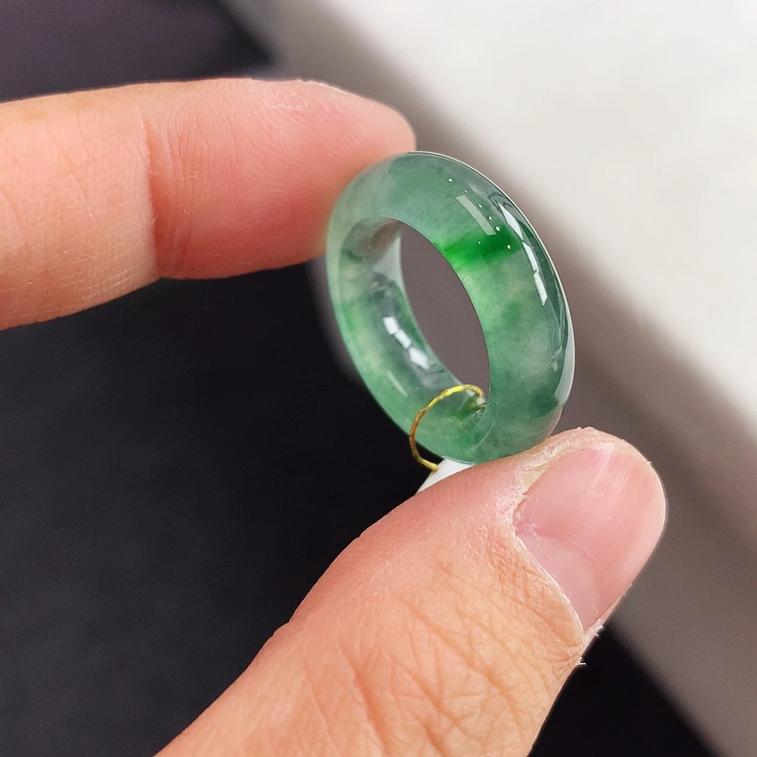 翡翠未镶嵌戒指9号