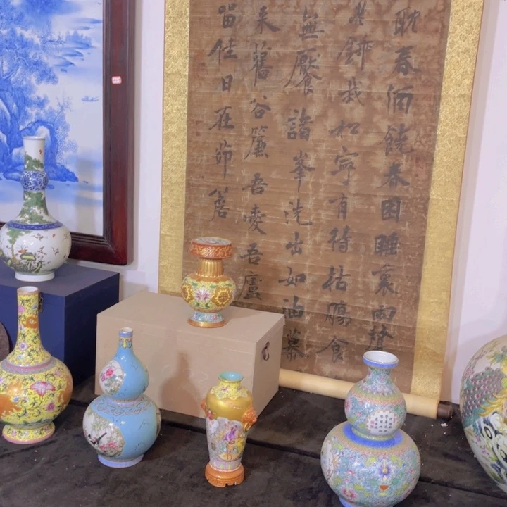 用***6摆件瓷器瓷板画紫砂壶