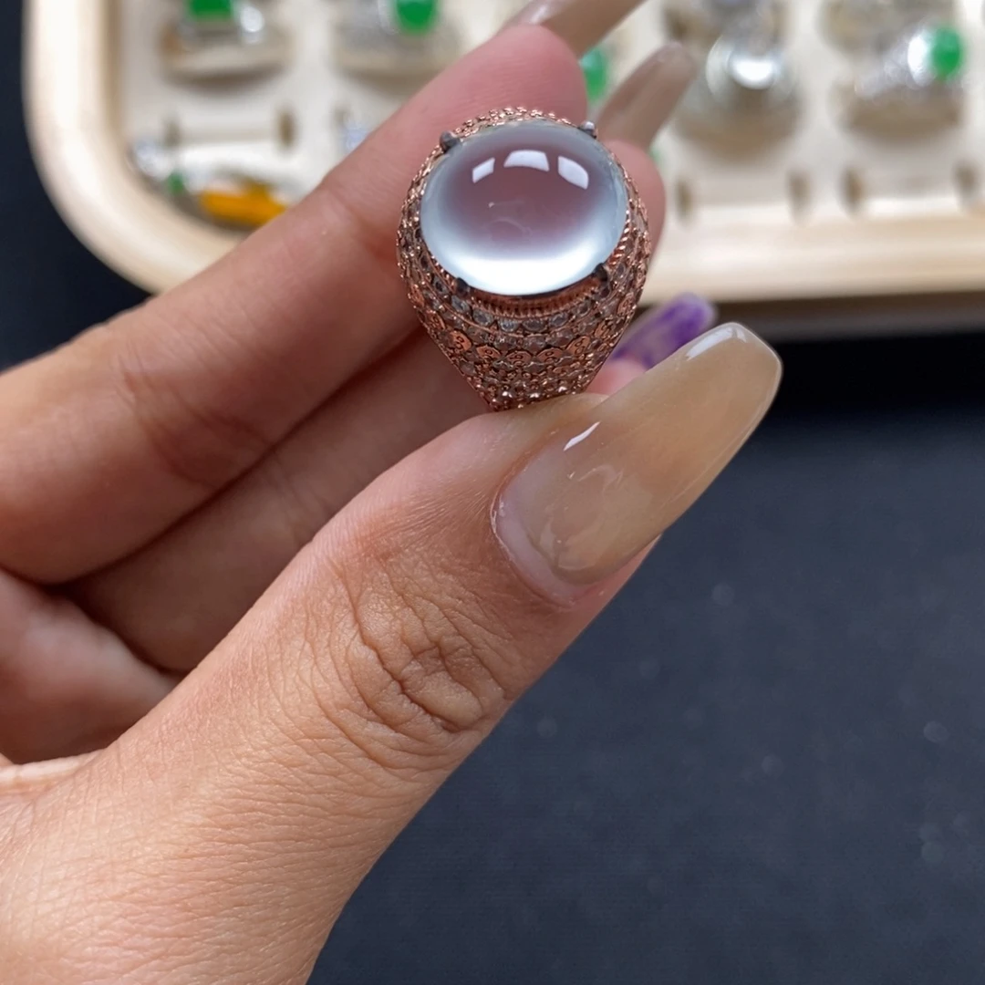 翡翠未镶嵌戒指缅甸天然A货翡翠