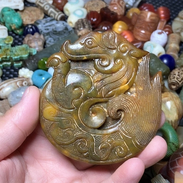 和田玉未镶嵌颈饰444