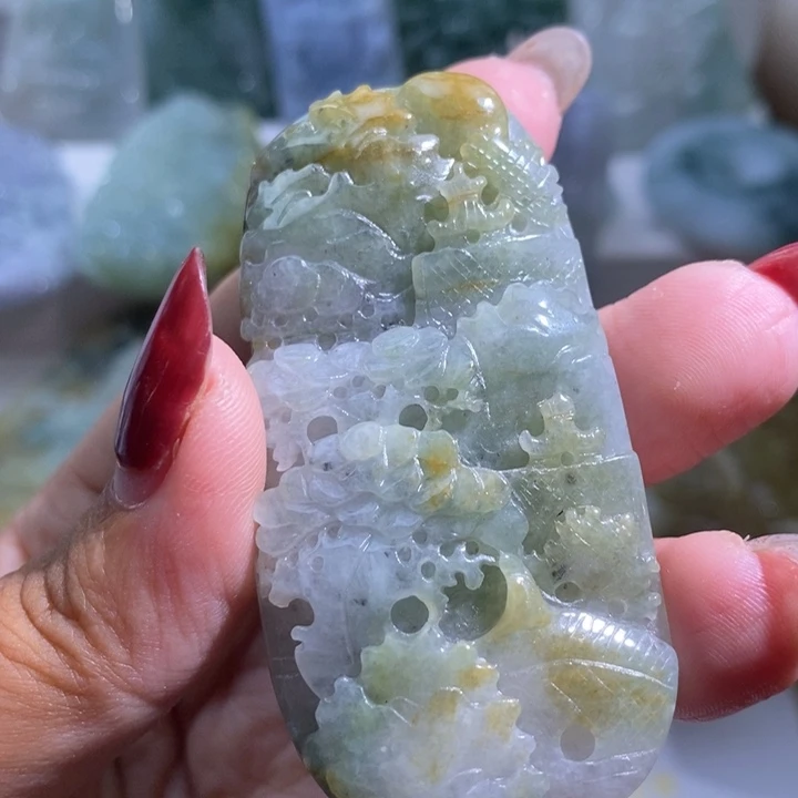 【闪购商品】翡翠挂件未镶嵌山水