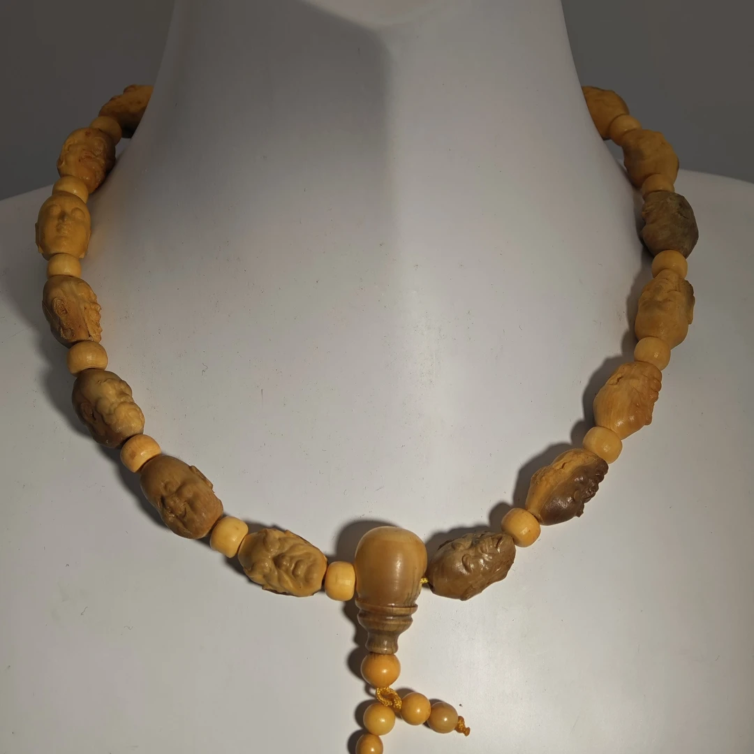 猛犸牙雕港工回流十八罗汉手持15*10mm假一罚四X562