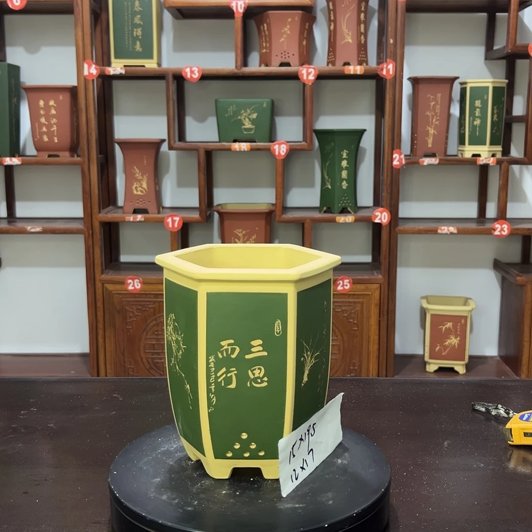 紫砂花盆紫砂花盆
