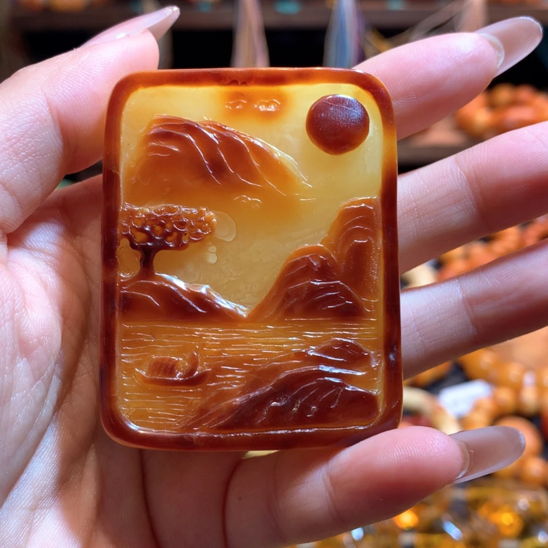 【闪购商品】琥珀吊坠(不含链)未镶嵌