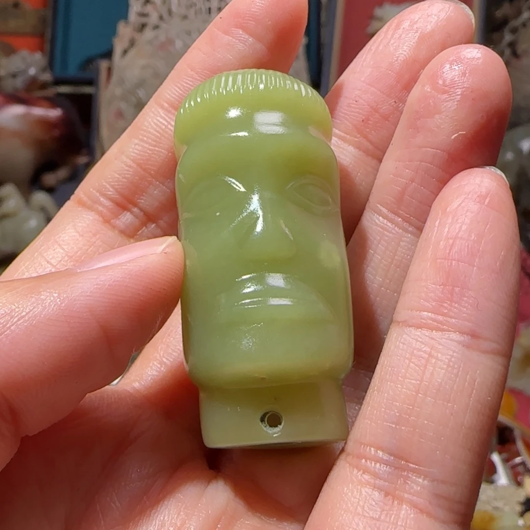 定***君和田玉未镶嵌挂件