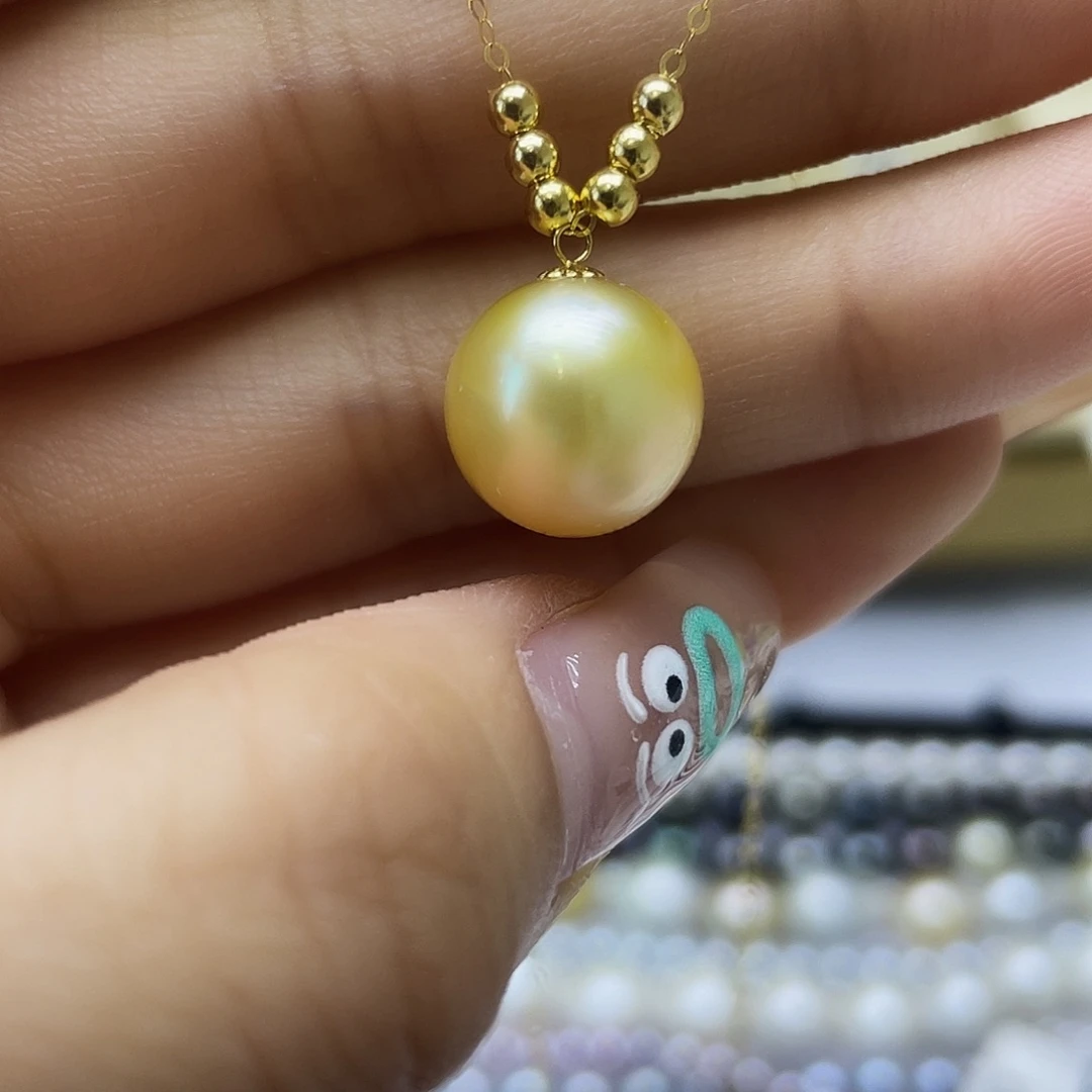 海水珍珠18K金镶嵌颈饰