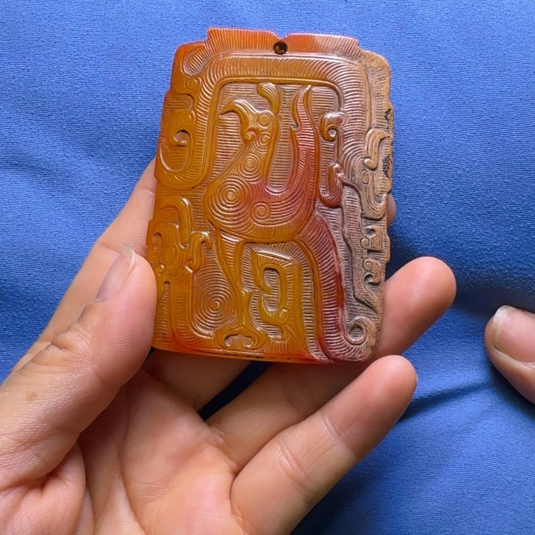 安***然颈饰未镶嵌和田玉（糖玉）