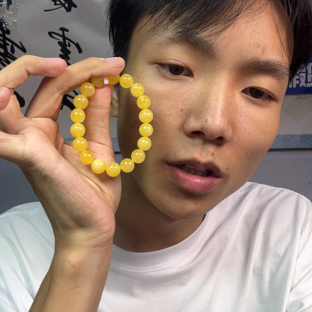 蜜蜡颈饰未镶嵌多样性老黄蜡蜜蜡高端卡9