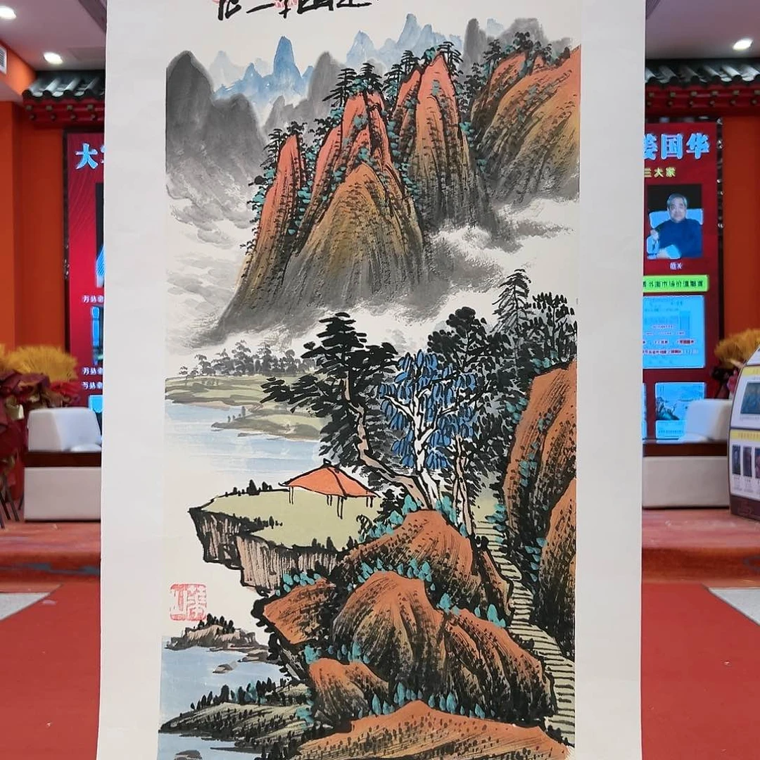 国画姜国华展览原作