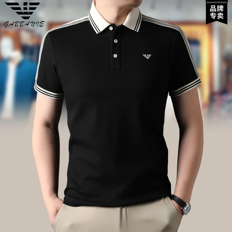 意大利•正品现货高档男装短袖POLO衫时尚夏季休闲薄款透气翻领t恤