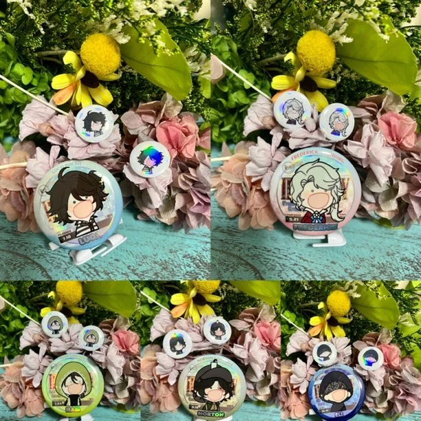 【拆盒】同人周边 嗷呜系列光珊扇子 烫金邮票直播间代拆