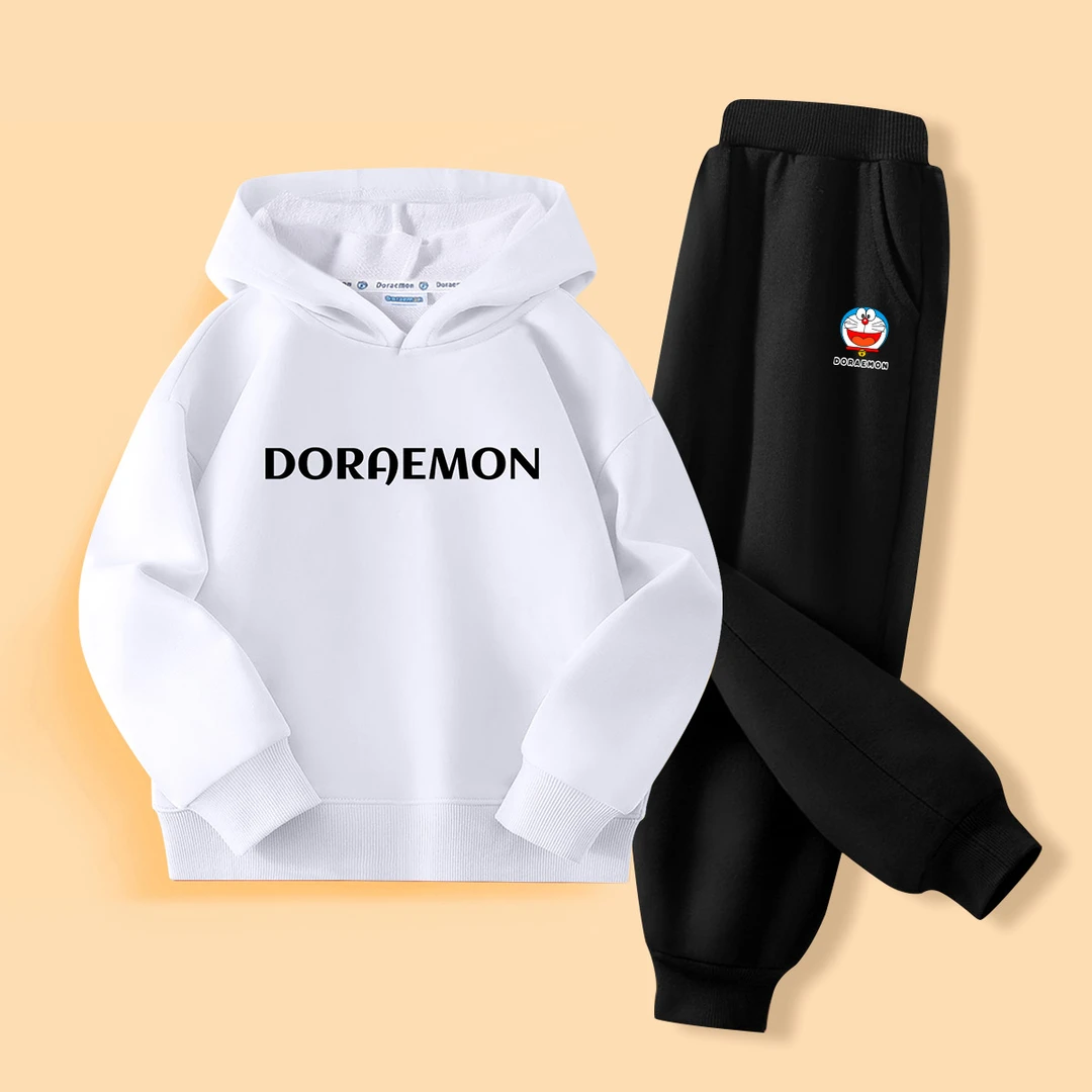 哆啦A梦儿童连帽卫衣男女春季宽松百搭上衣潮款时髦洋气童装