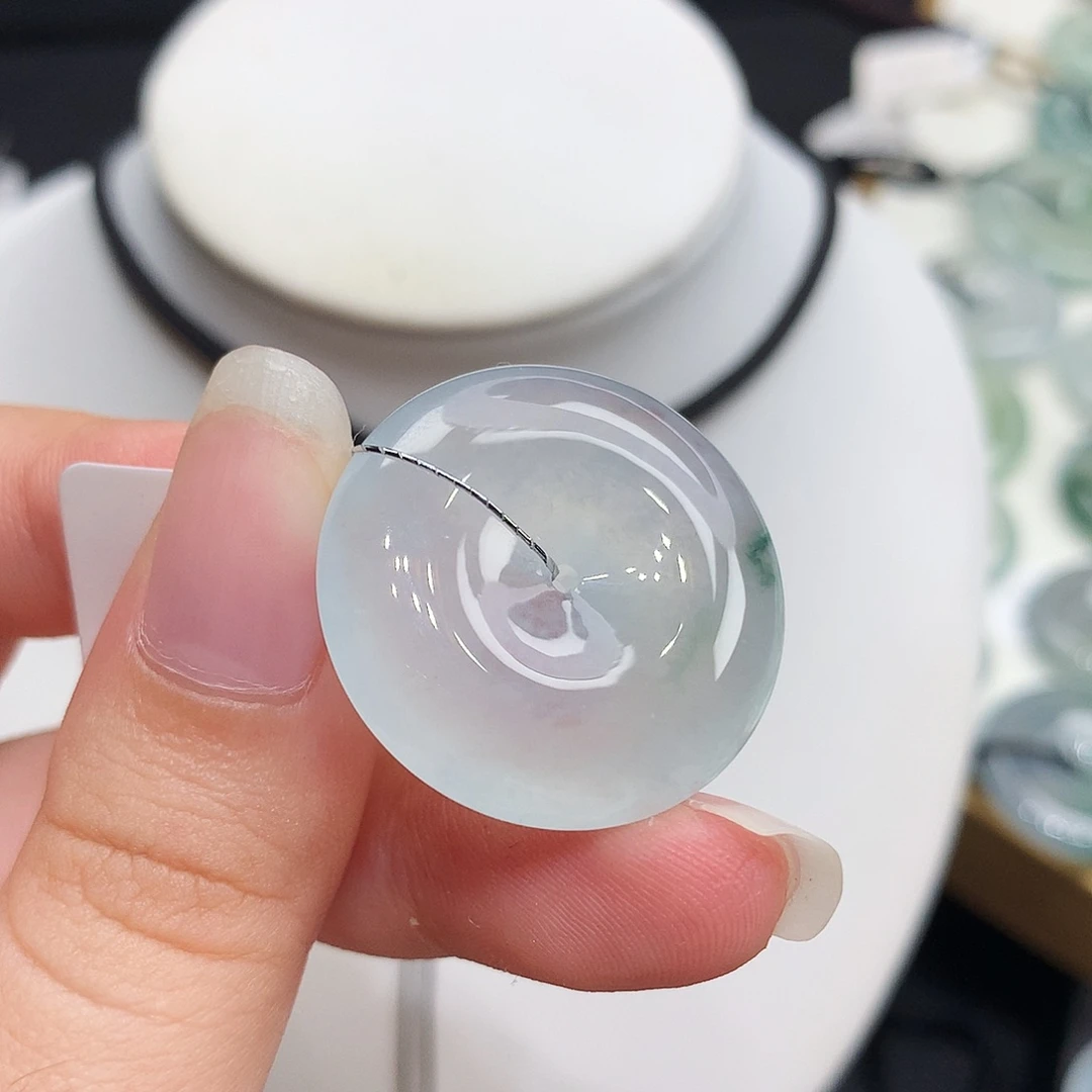 翡翠未镶嵌胸饰翡翠133，26.5/6.2