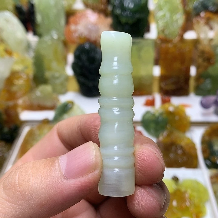 蛇纹石玉未镶嵌珠宝半成品