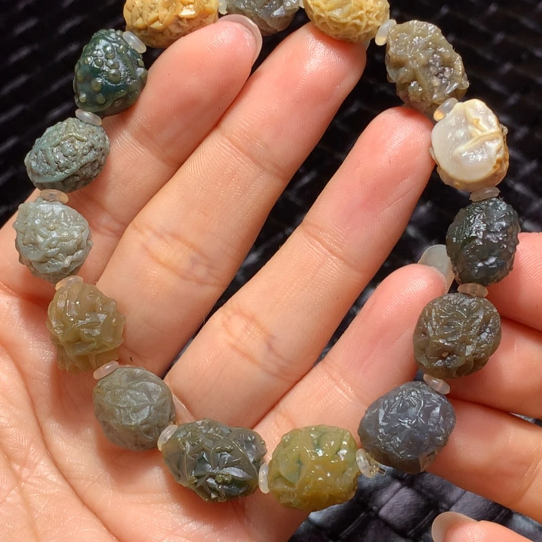 未镶嵌玛瑙/玉髓珠宝半成品