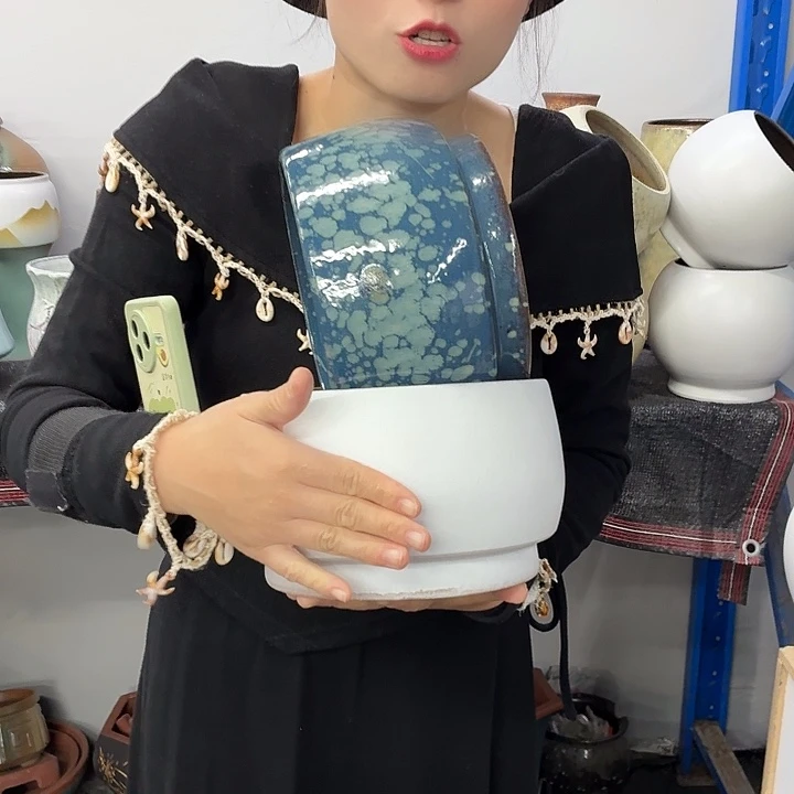 20×13 -粗陶花盆有孔-买买买