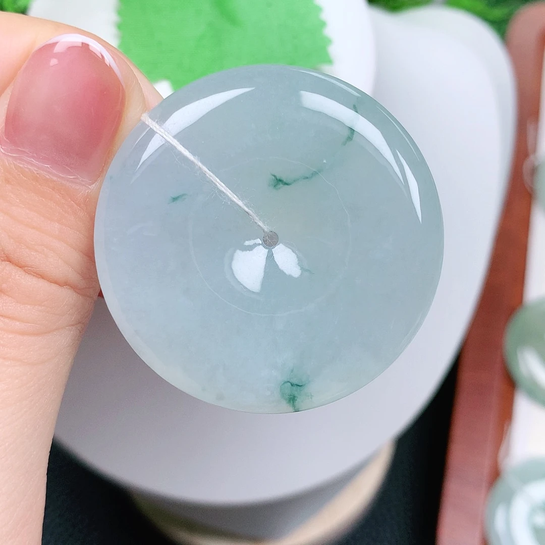 翡翠未镶嵌颈饰平安40-6