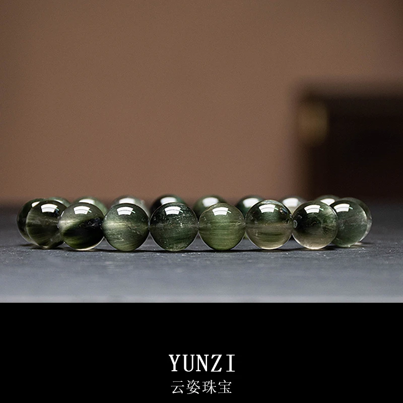 天然高货绿兔毛绿发晶水晶手串 尺寸可选 产品多样性发一