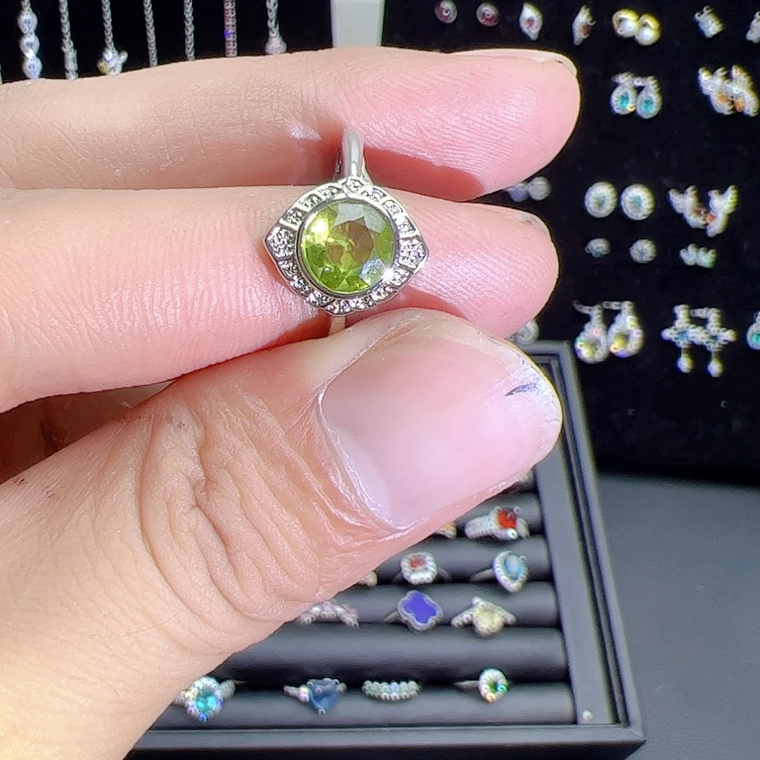 紫晶珠宝半成品银S925镶嵌