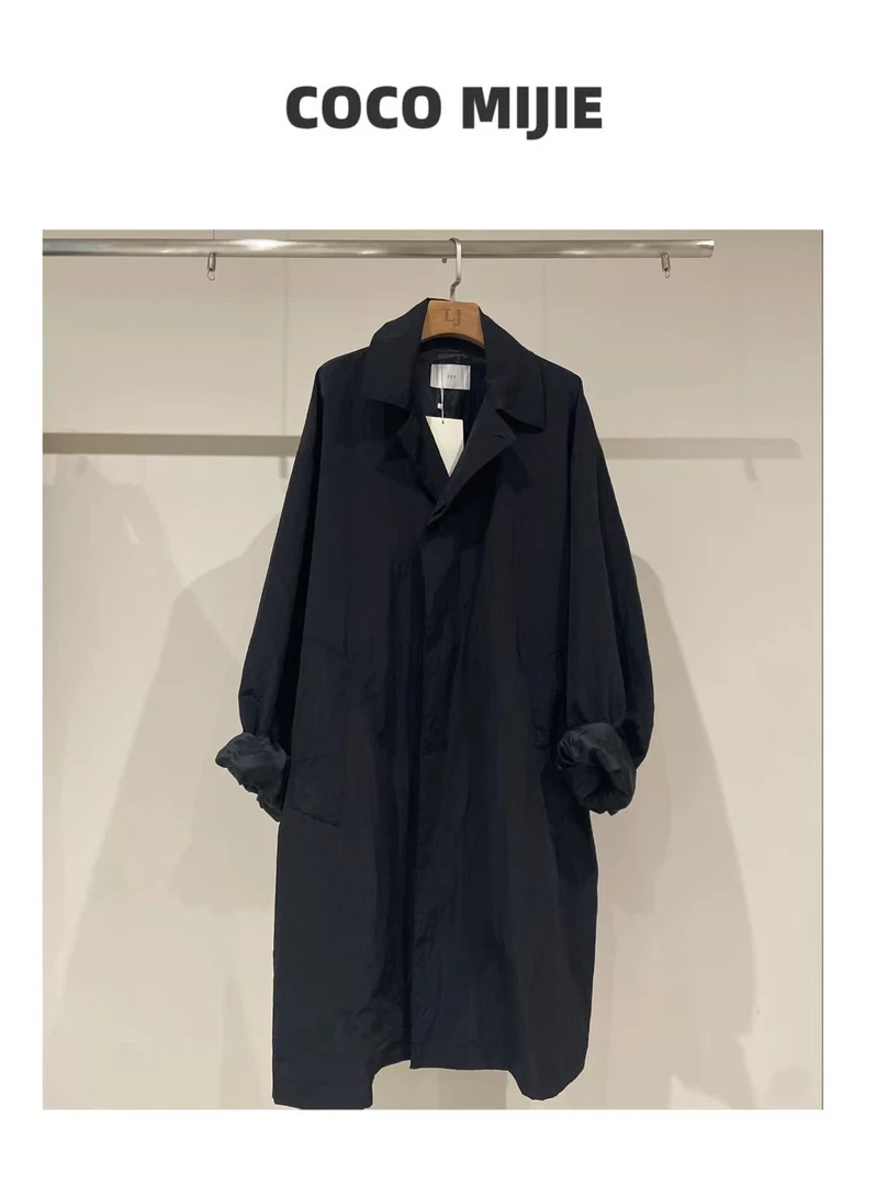 上新日系宽松休闲风衣外套