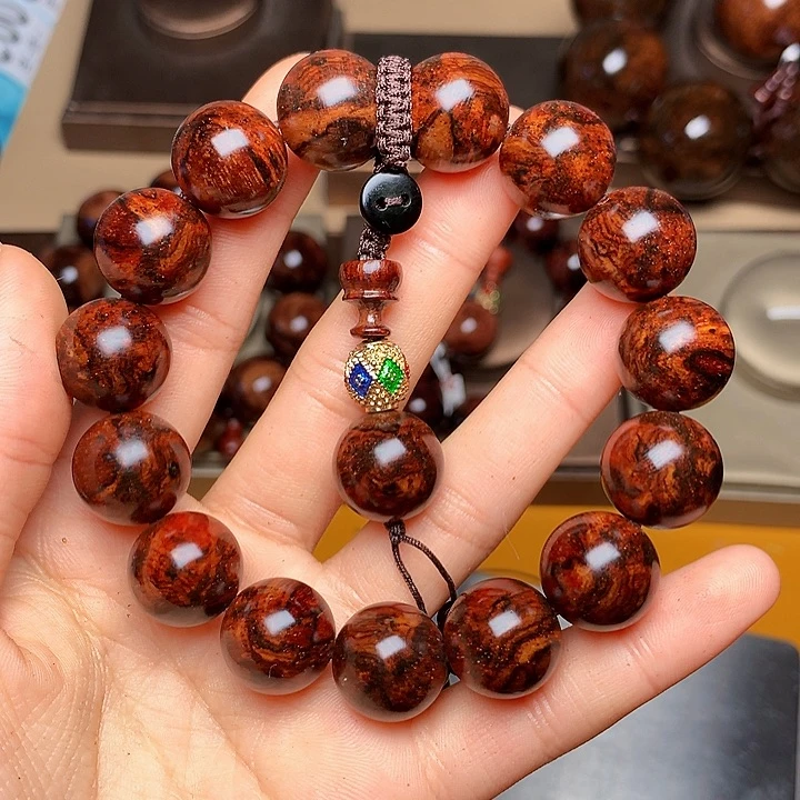 花梨木类手串/手链黄花梨风化料老挝花梨土埋料1.5