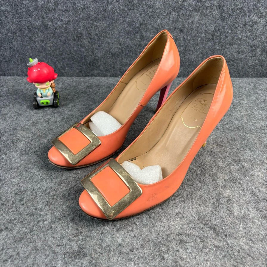 95新 Roger Vivier/罗杰·维威耶 高跟鞋 35.5码 公价6500 YLP1504