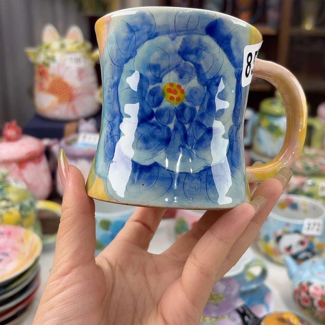 景德镇手绘高温釉下彩陶瓷茶具