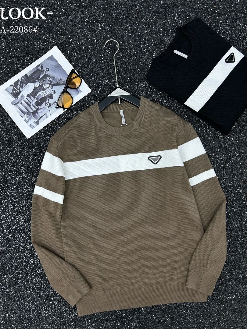 【UUS】重磅加厚提花毛衣情侣圆领高品质潮牌毛衣Z-22086