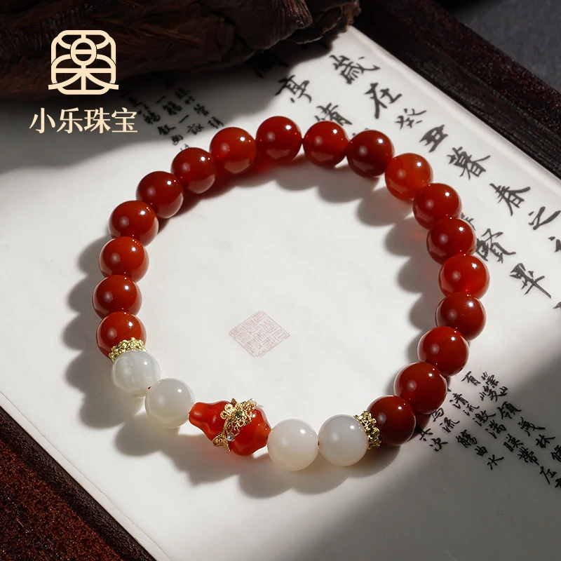 原创设计款红玛瑙手链多样性发一-10827