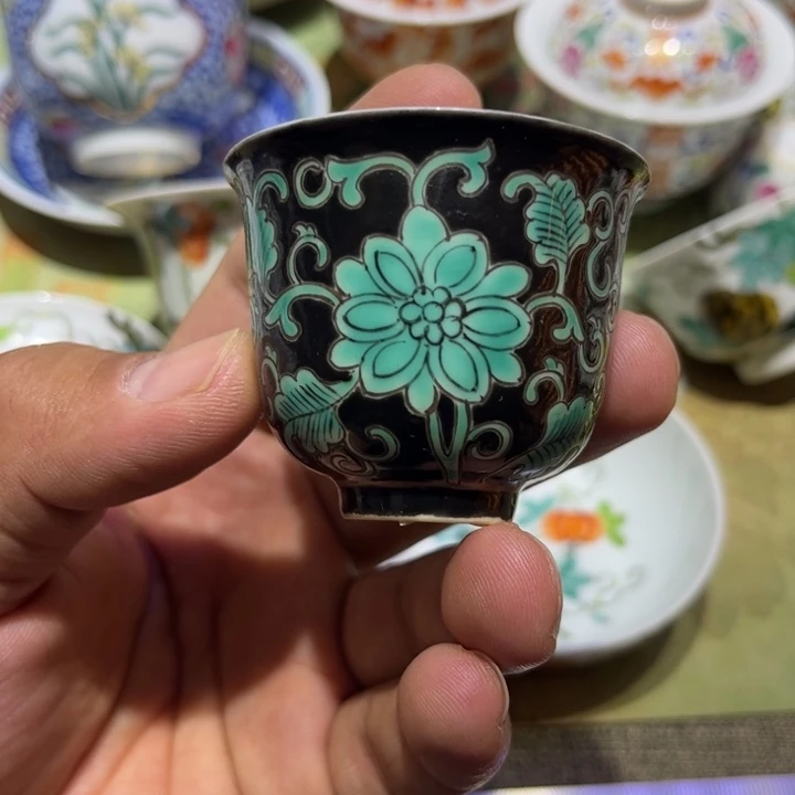 纯手绘精品盖碗杯