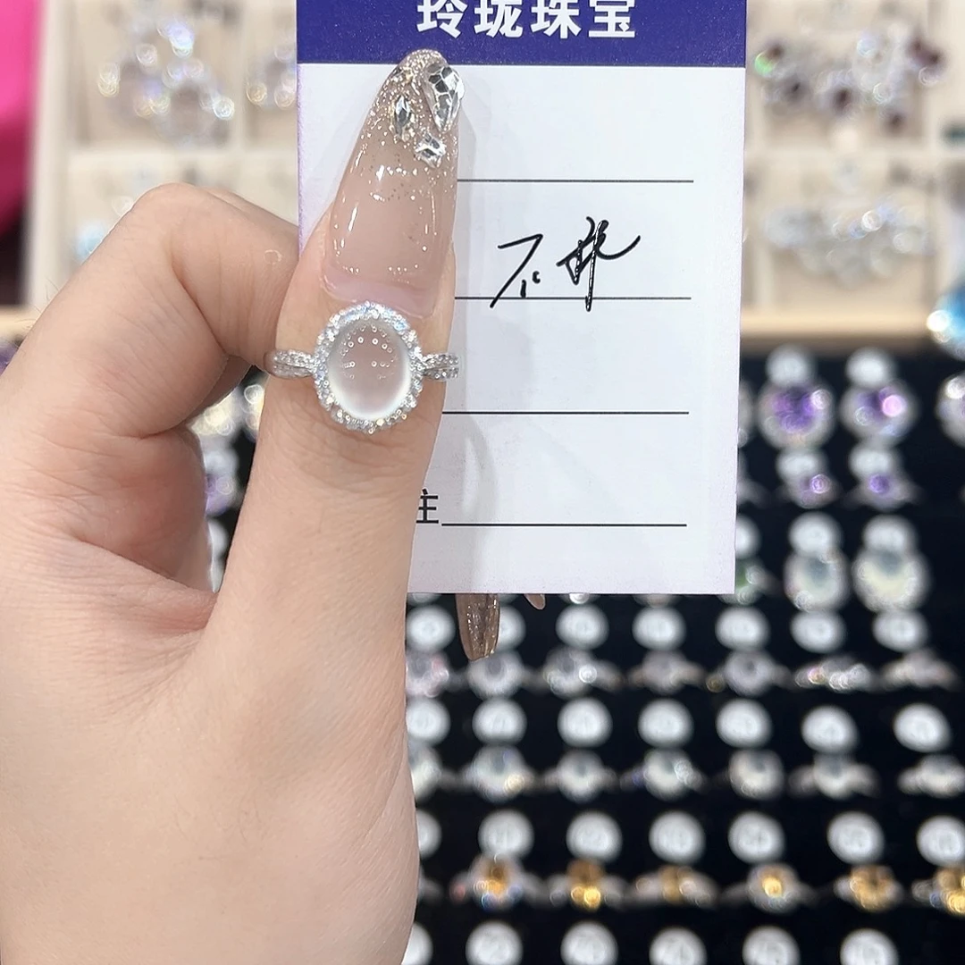 不***-紫晶戒指银S925镶嵌