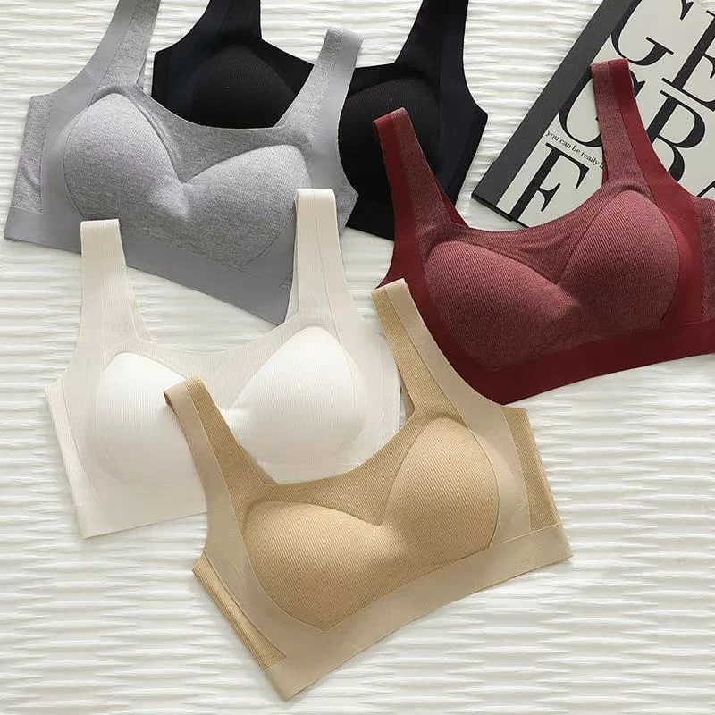 语萱娜【100-200斤】提拉聚拢文胸Bra无痕固定杯大码内衣女AXMB008