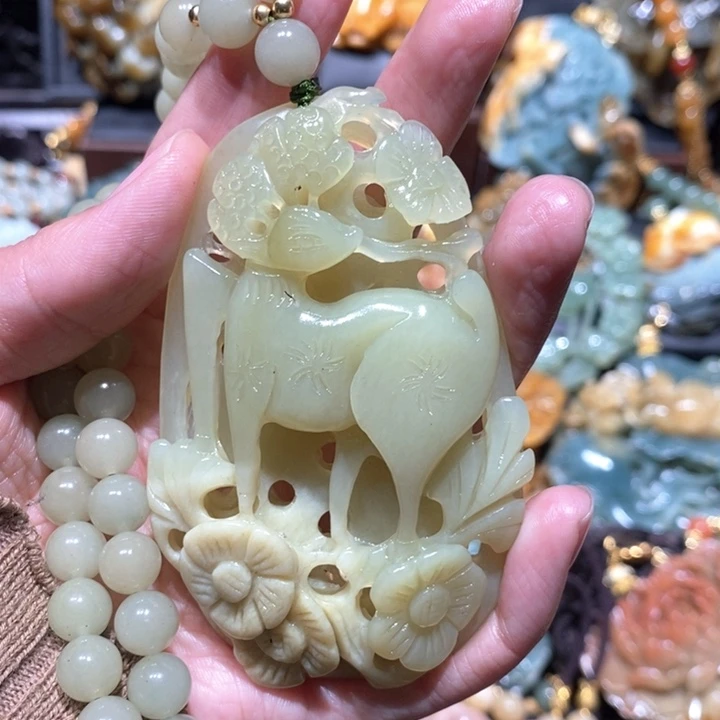 岫玉毛衣链未镶嵌