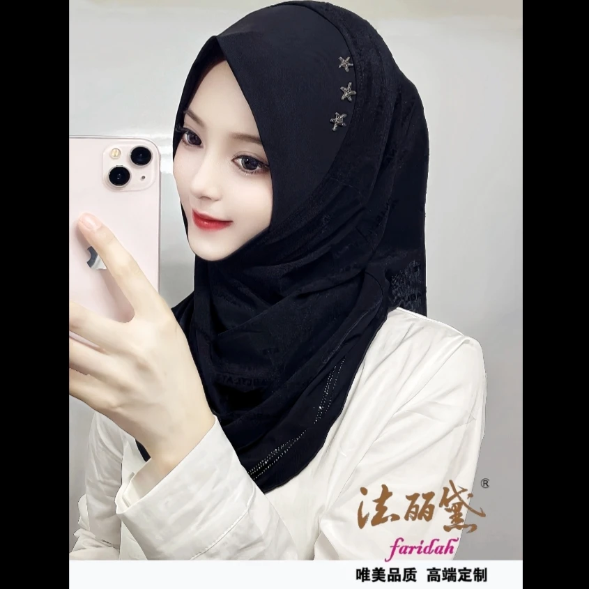 法丽黛高端定制款时尚百搭轻舒纱套头巾