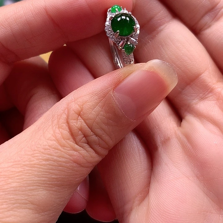 颈饰银S925镶嵌翡翠翡翠