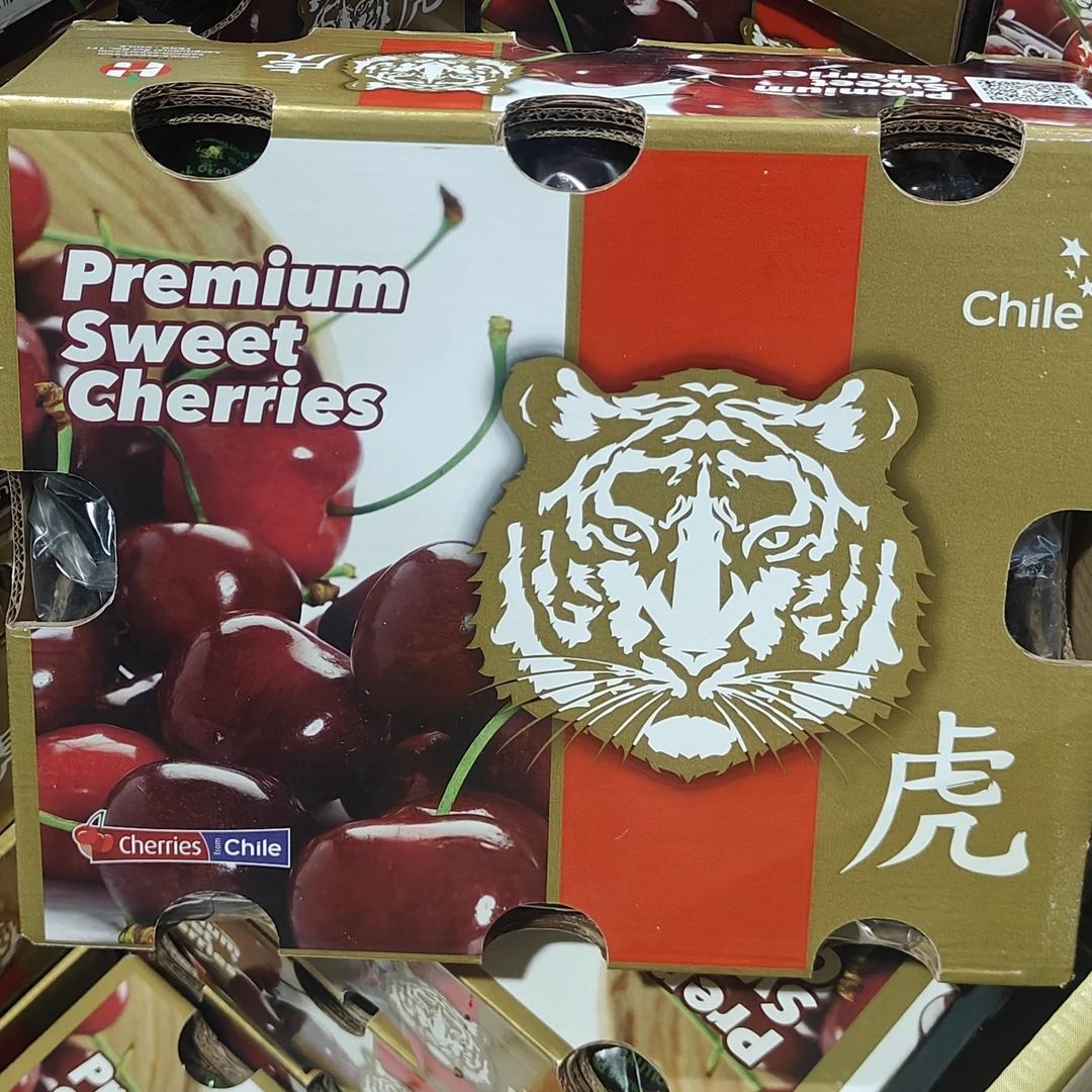 【达吾水果】虎头JD纯宾车厘子5斤原箱(同城骑手配送到家)         内附果径卡