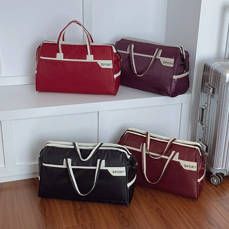 跨境便携短途旅行包收纳轻便旅游外出手提行李包大容量出差旅行袋