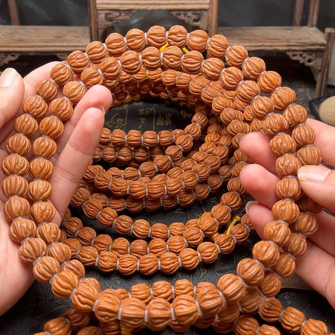 桃核吊坠佛手72薄挂