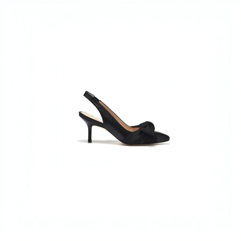 未使用 StuartWeitzman SANDRINE 75 纳帕皮高跟鞋 黑色 TP010051