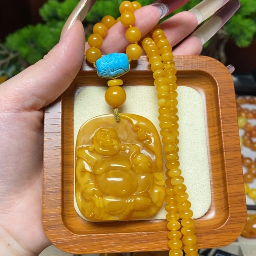 【闪购商品】蜜蜡颈饰未镶嵌项链
