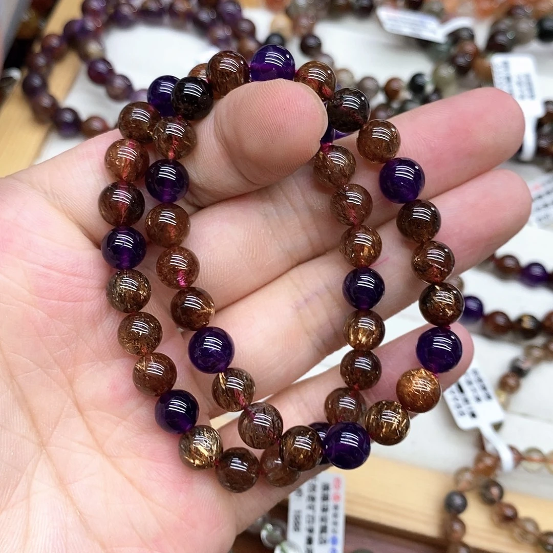 水晶手链未镶嵌多样性发货发一条