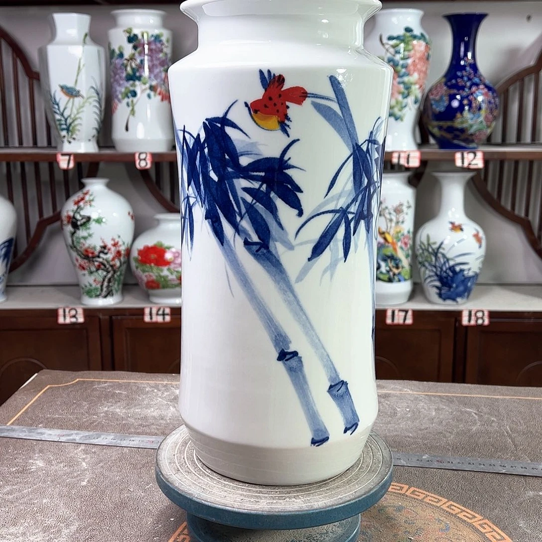 摆件陶景德镇陶瓷书竹