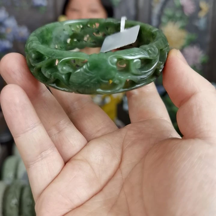 和田玉手镯未镶嵌60