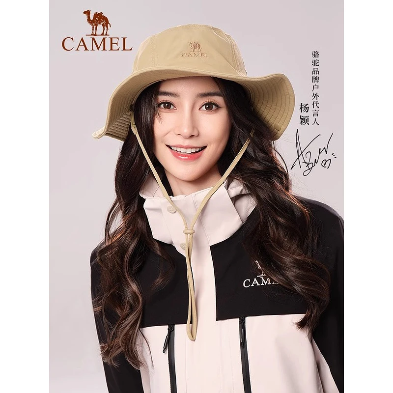 骆驼小耶溪渔夫帽登山帽户外防晒帽子女徒步男爬山遮阳西部牛仔帽