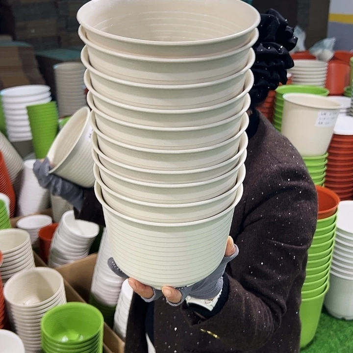 正品矮陶口18高13米色无托10只