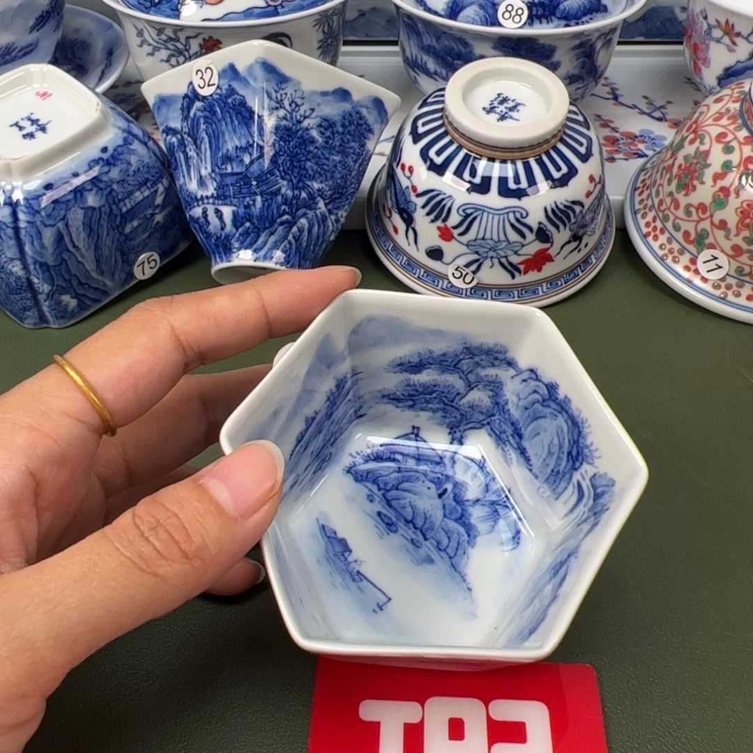 陶瓷景德镇纯手工纯手绘茶具木木14变形