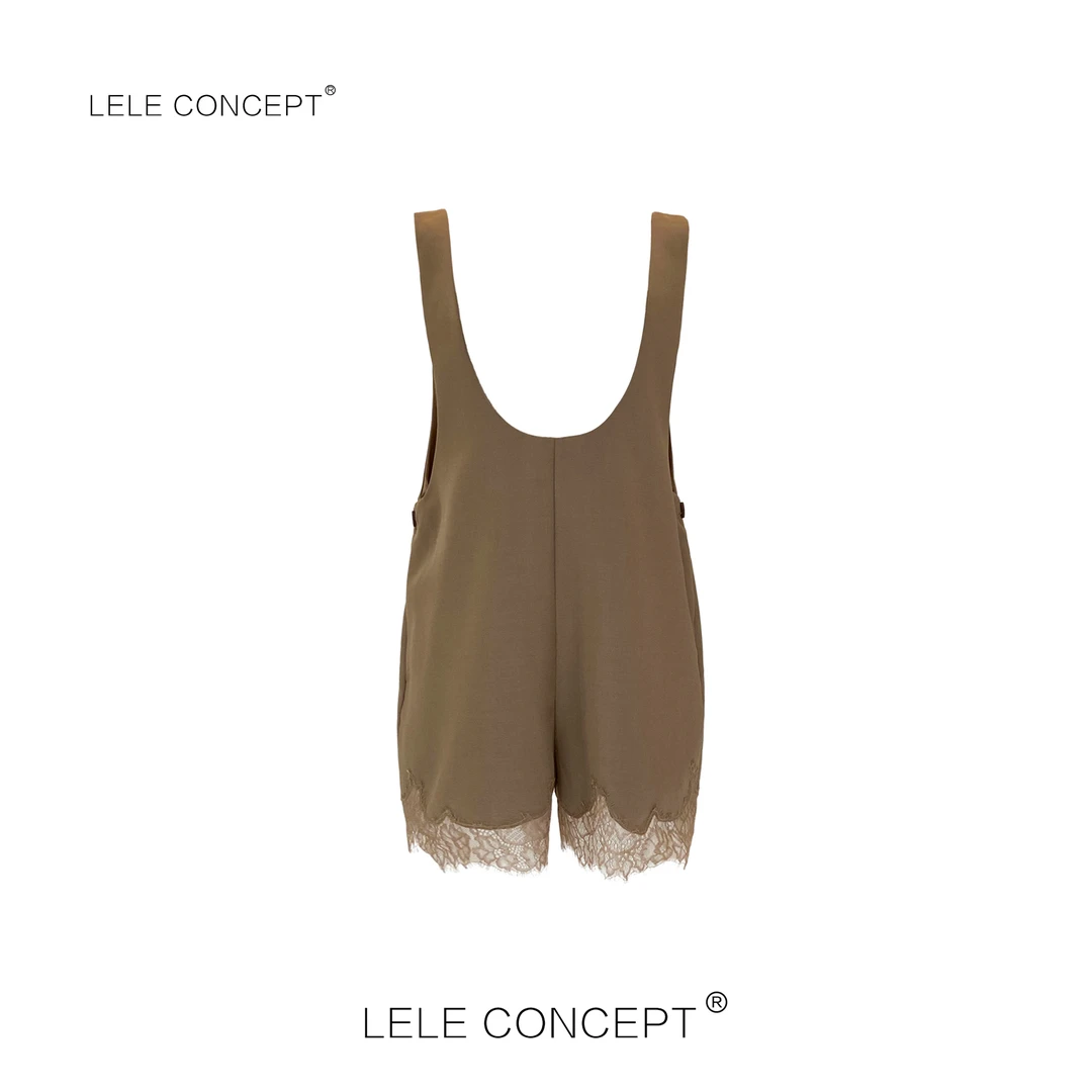 LELE CONCEPT｜【如一】蕾丝边连体裤K0224