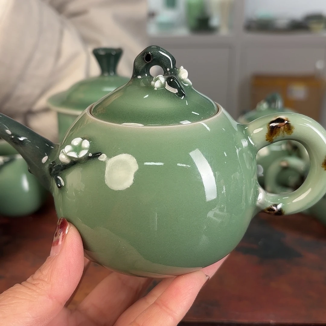 晗***居龙泉云间青瓷小米茶器