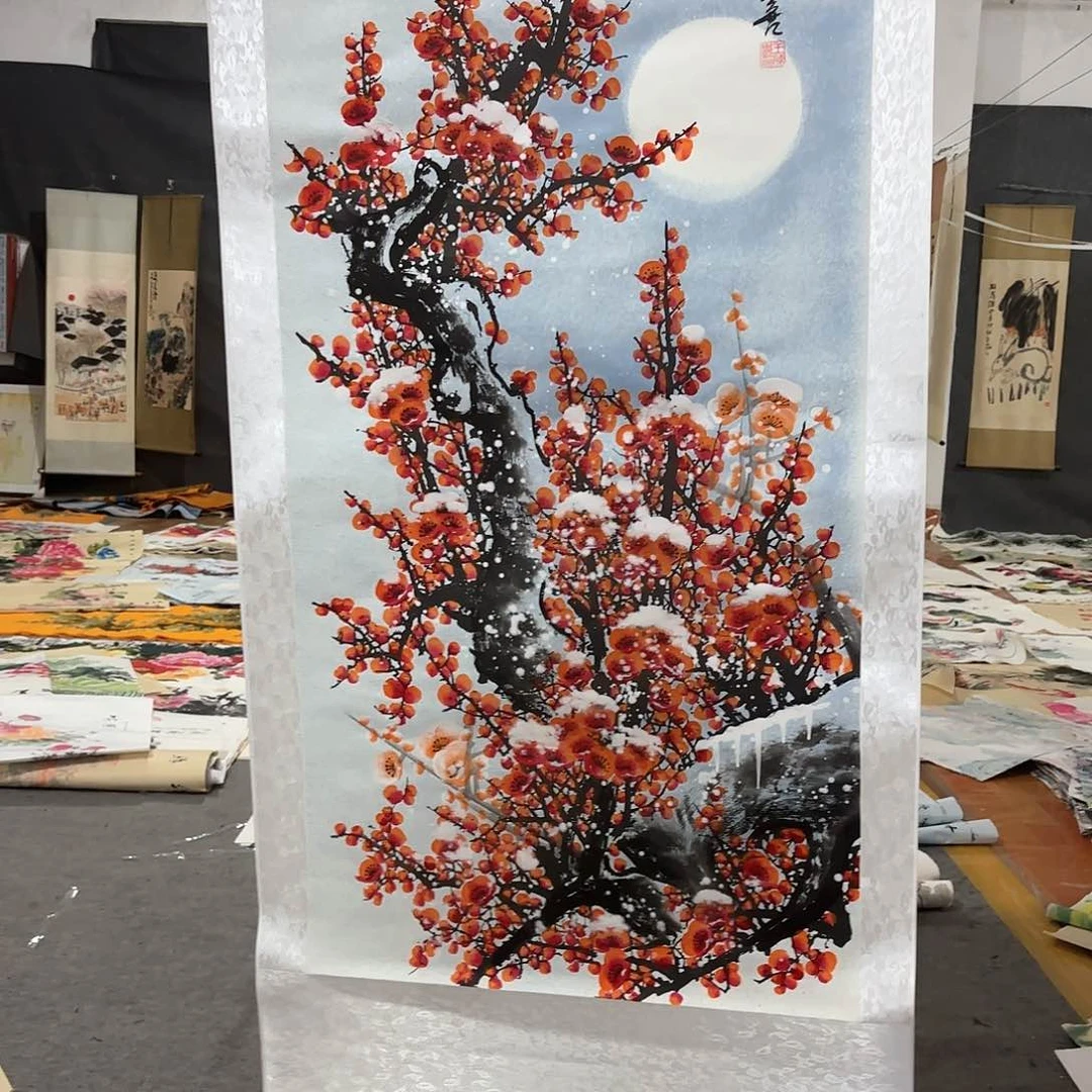 国画国画作品画心一张