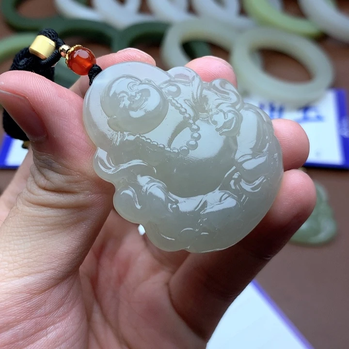 和田玉珠宝半成品未镶嵌